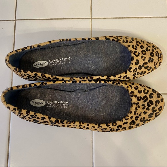 Dr. Scholl’s Leopard Print Memory Foam Cool Fit “Giorgie” Slip On Ballet Flats - Picture 1 of 4